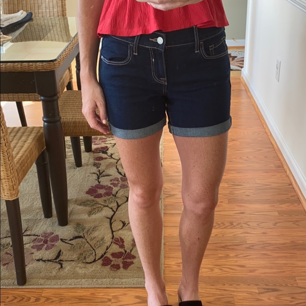 Old Navy, mid rise, jean shorts